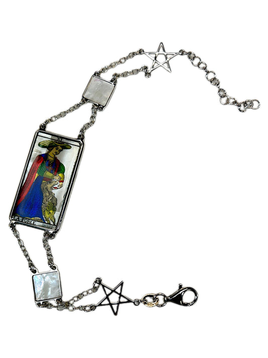 BRACCIALE TAROCCHI DI MARSIGLIA DI LUSSO IN MADREPERLA NATURALE