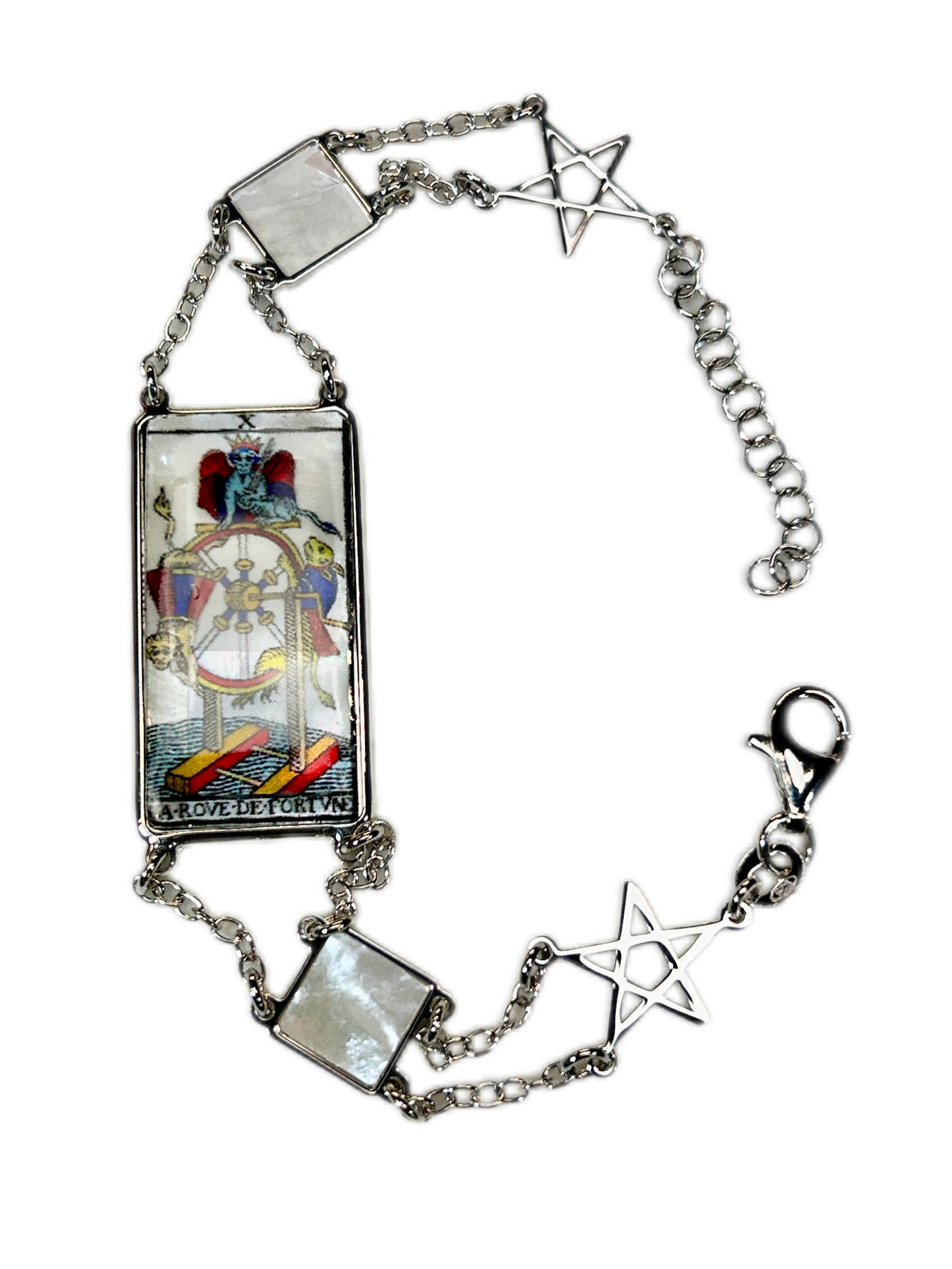 BRACCIALE TAROCCHI DI MARSIGLIA DI LUSSO IN MADREPERLA NATURALE