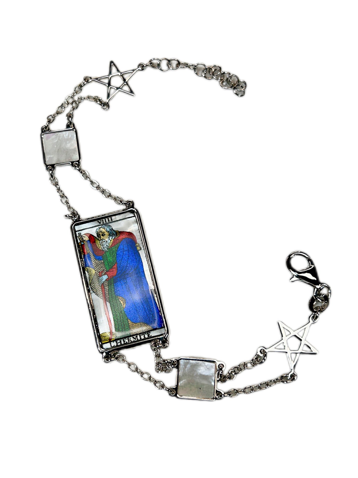 BRACCIALE TAROCCHI DI MARSIGLIA DI LUSSO IN MADREPERLA NATURALE
