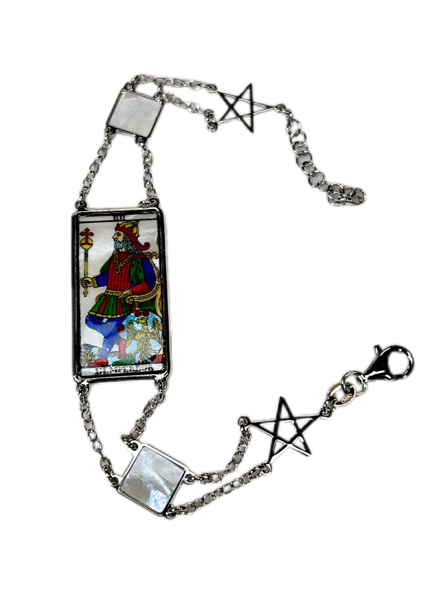BRACCIALE TAROCCHI DI MARSIGLIA DI LUSSO IN MADREPERLA NATURALE