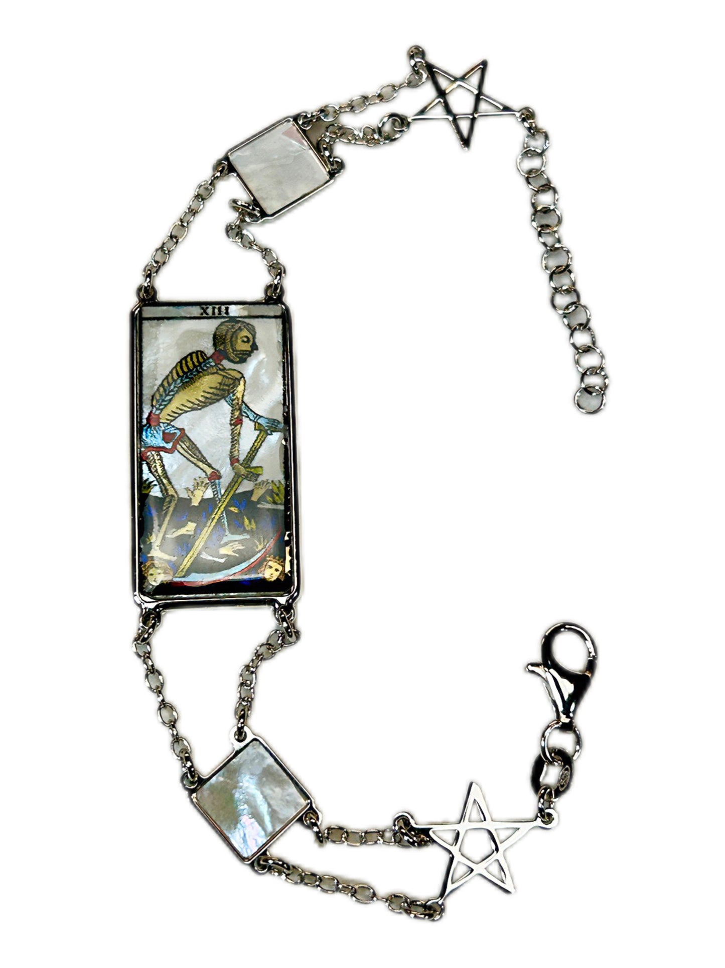 BRACCIALE TAROCCHI DI MARSIGLIA DI LUSSO IN MADREPERLA NATURALE