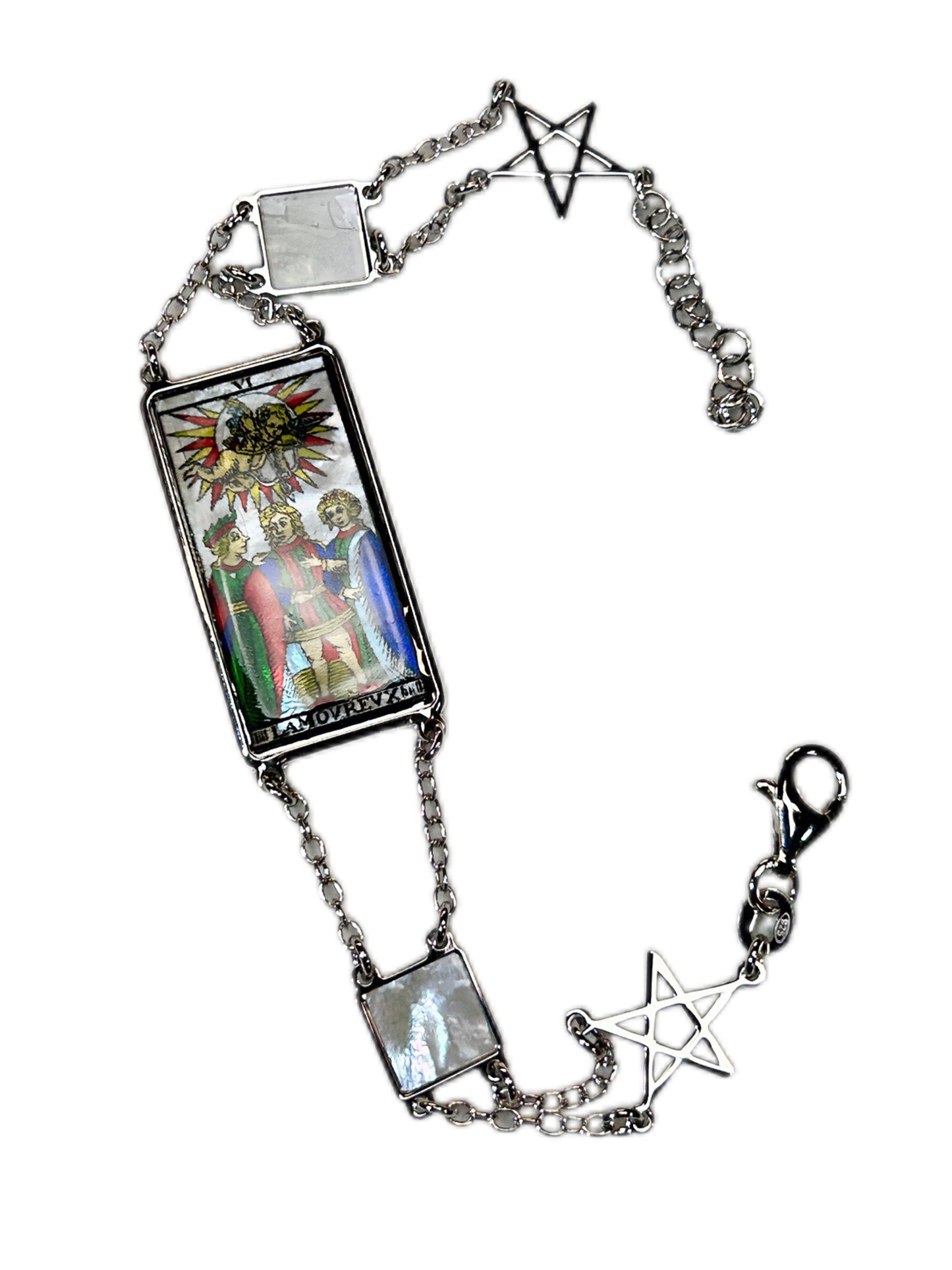 BRACCIALE TAROCCHI DI MARSIGLIA DI LUSSO IN MADREPERLA NATURALE
