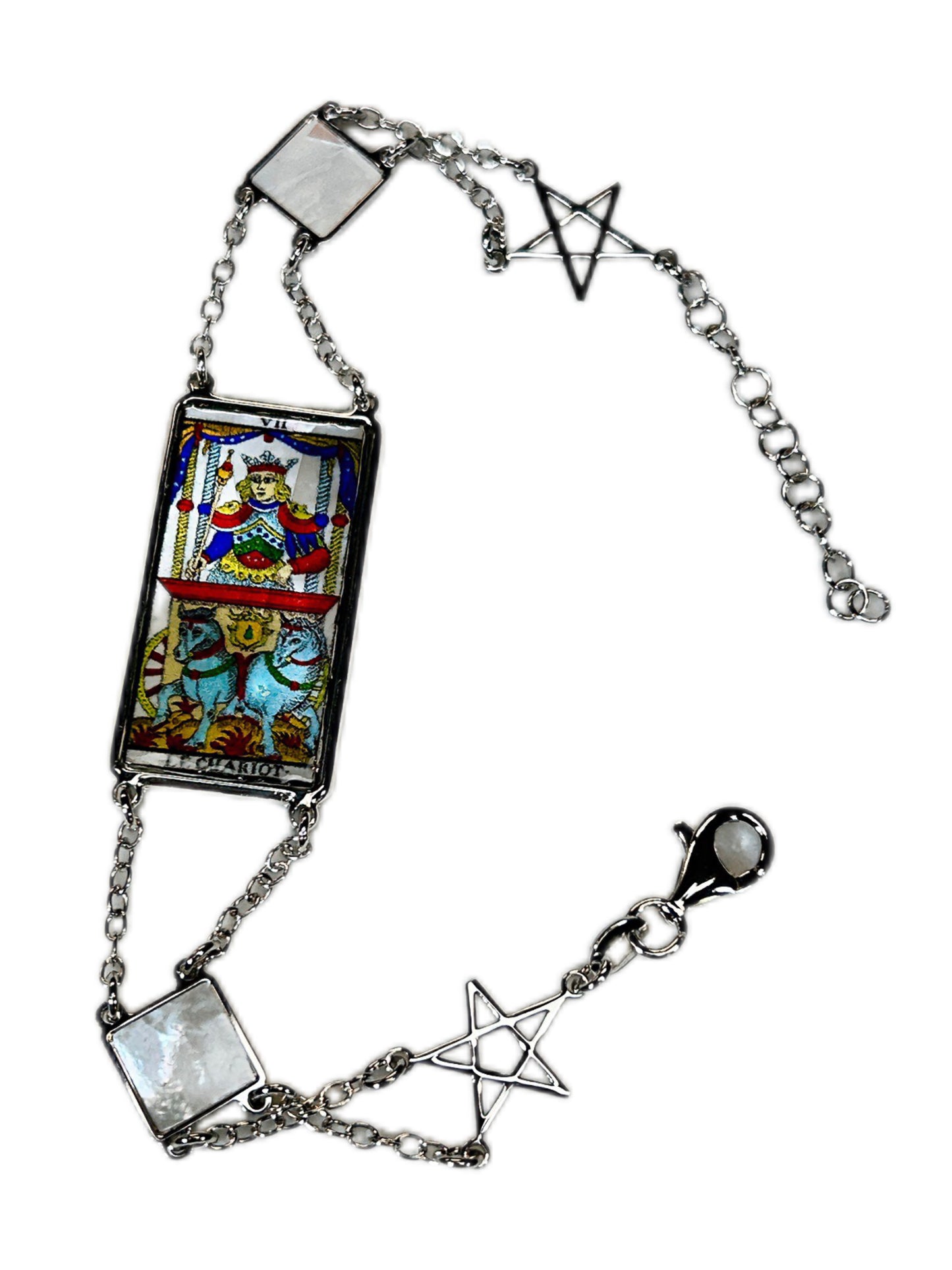 BRACCIALE TAROCCHI DI MARSIGLIA DI LUSSO IN MADREPERLA NATURALE