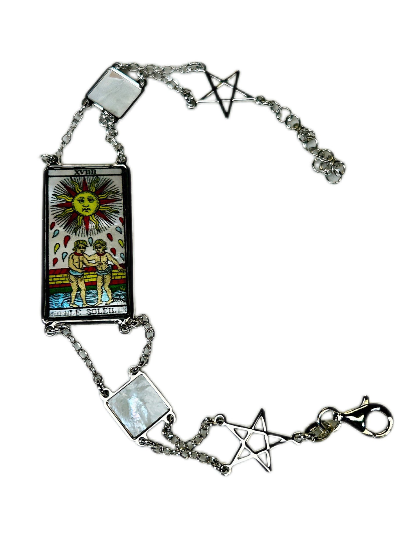 BRACCIALE TAROCCHI DI MARSIGLIA DI LUSSO IN MADREPERLA NATURALE