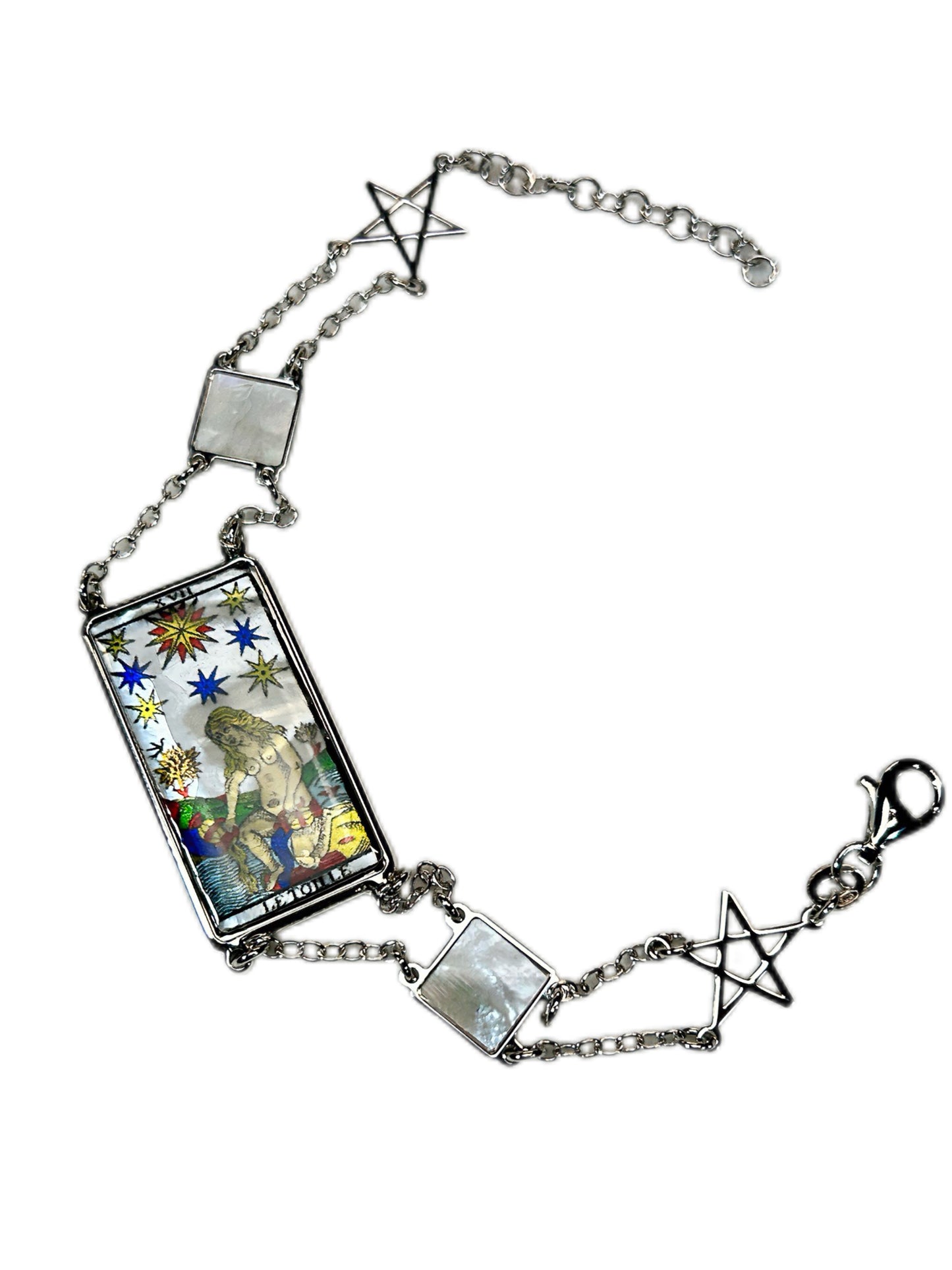 BRACCIALE TAROCCHI DI MARSIGLIA DI LUSSO IN MADREPERLA NATURALE