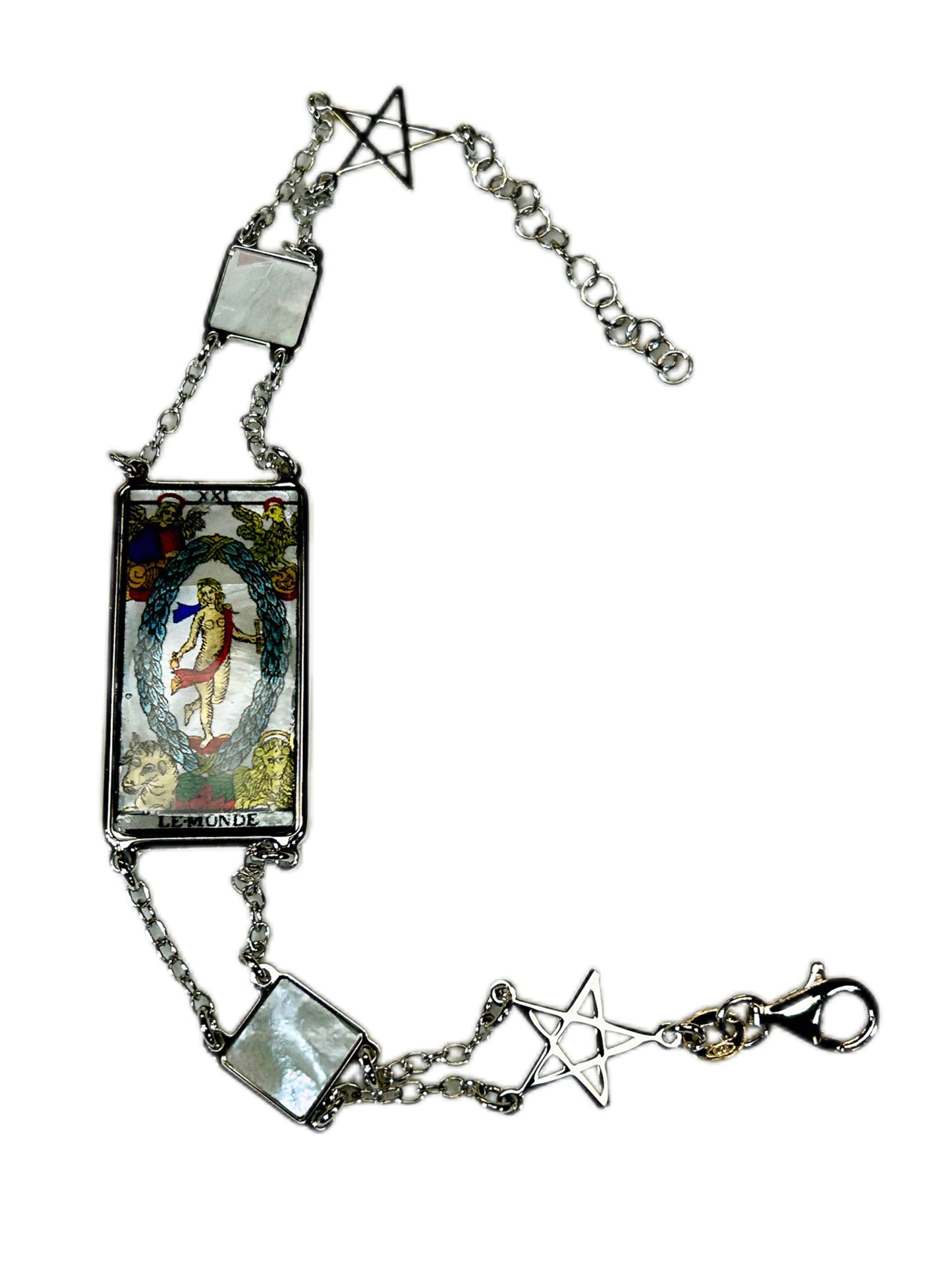 BRACCIALE TAROCCHI DI MARSIGLIA DI LUSSO IN MADREPERLA NATURALE