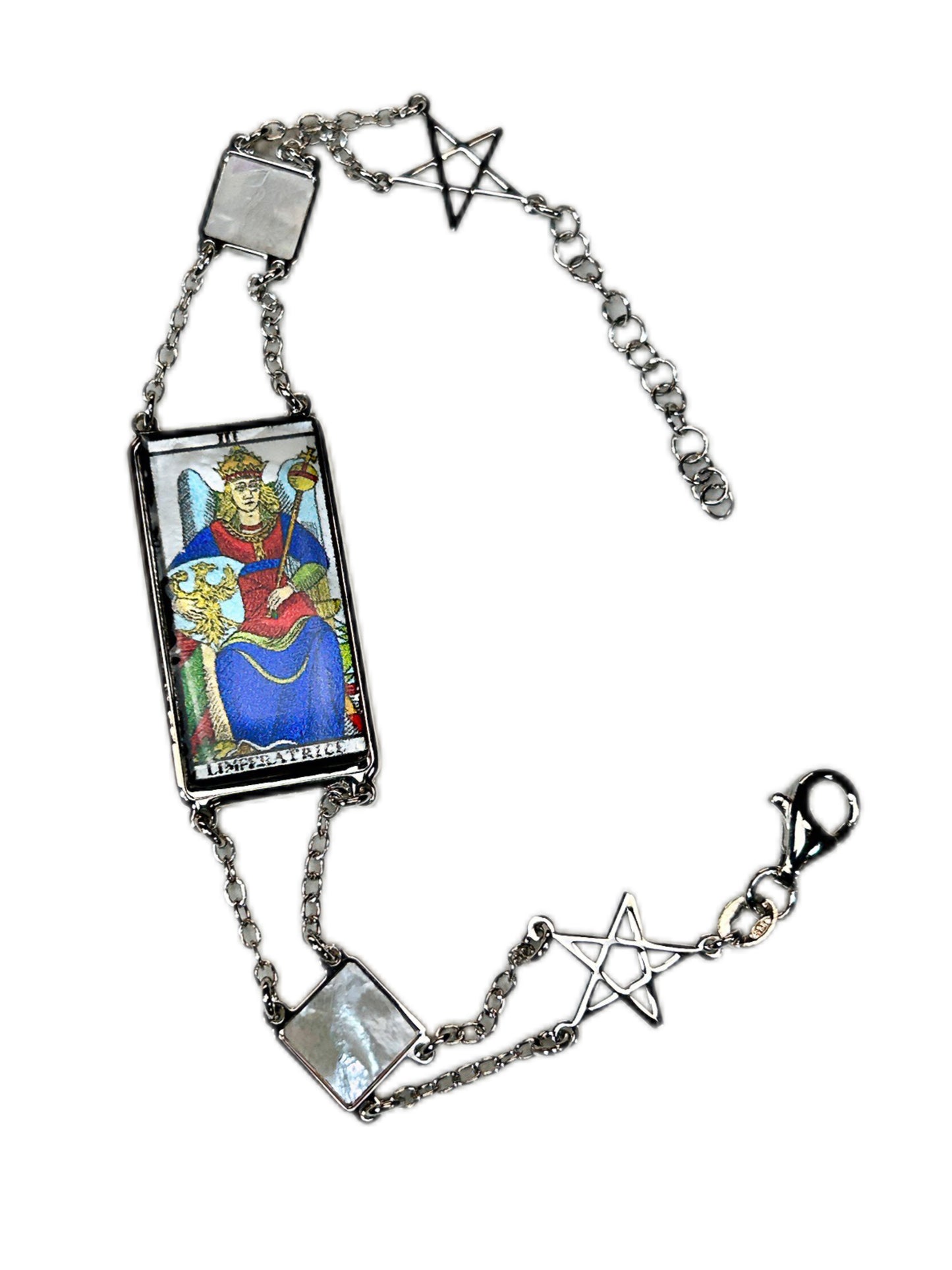 BRACCIALE TAROCCHI DI MARSIGLIA DI LUSSO IN MADREPERLA NATURALE