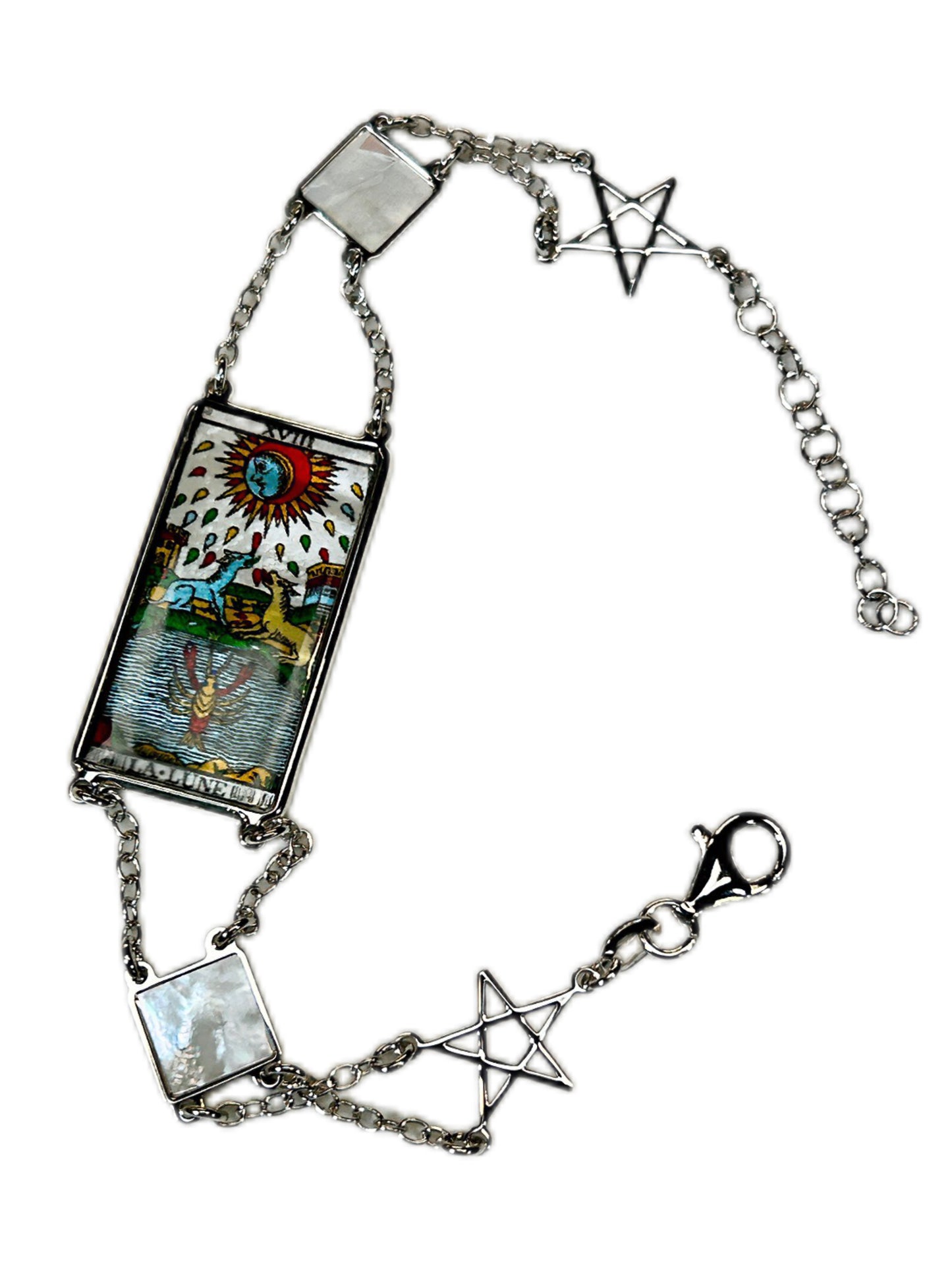 BRACCIALE TAROCCHI DI MARSIGLIA DI LUSSO IN MADREPERLA NATURALE